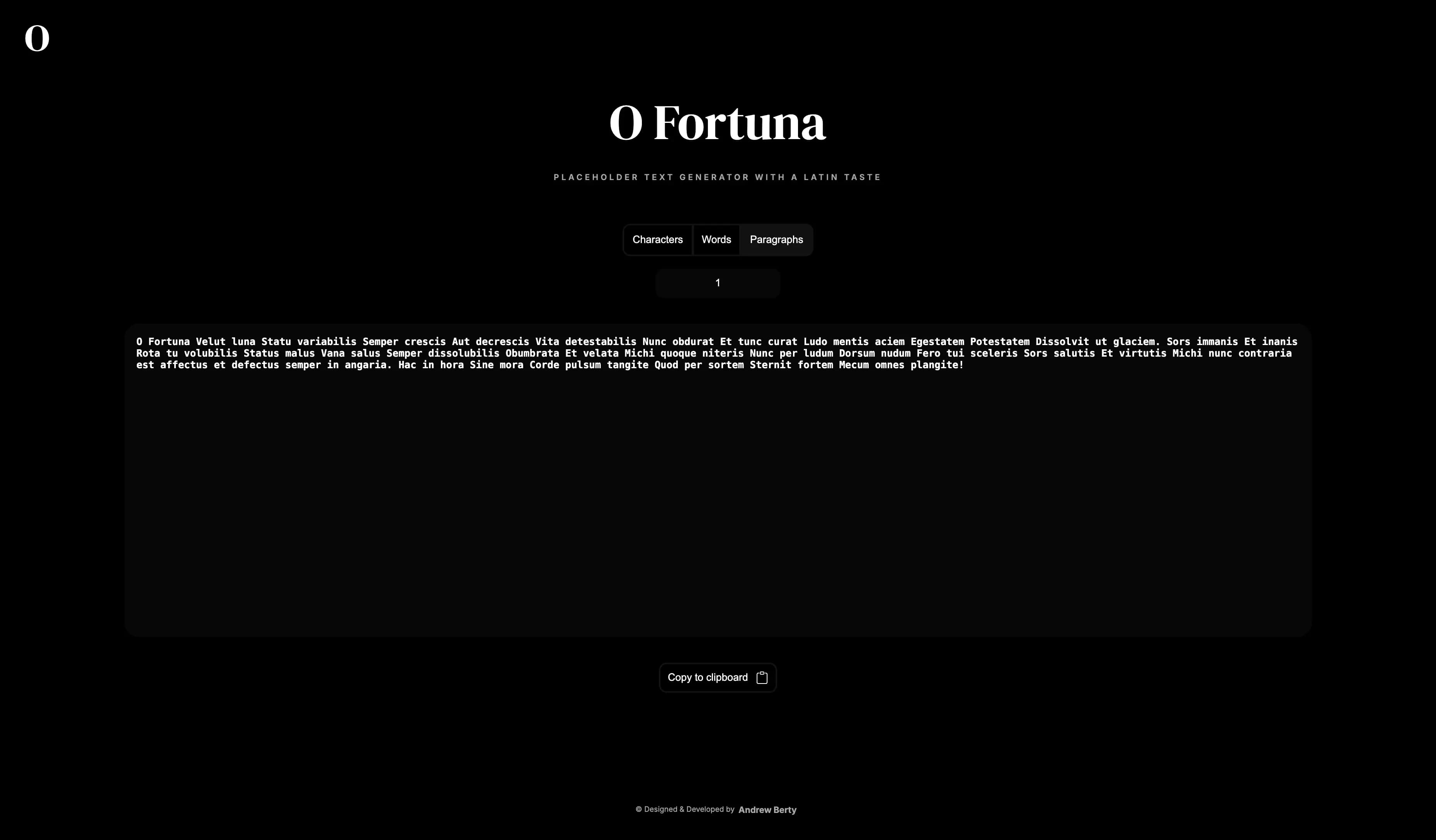 O Fortuna